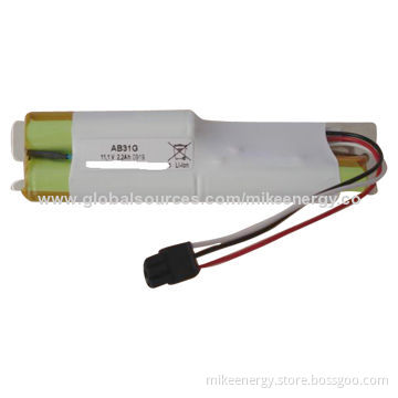 Lithium-ion Battery Pack with Samsung 18650 Cells and 11.1V Voltage, 2.2Ah Capacity